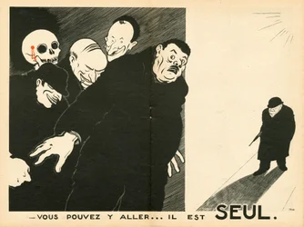 Le Temoin, Satire in Schwarz-Weiß