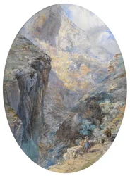 In der Nähe von Amalfi, La Vallée des Moulins, 1864