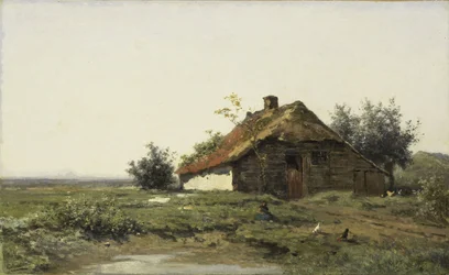 Bauernhof in den offenen Feldern