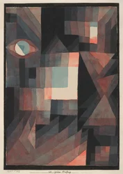 Abstrakt (rot/grüne Abstufung mit etwas Zinnober im Hochformat)