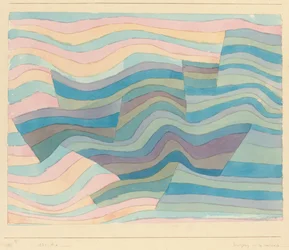 Bewegung an der Steilküste