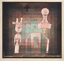 Stillleben mit Plastiken, 1923