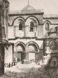 Jerusalem, Palästina. Grabeskirche im 19. Jahrhundert