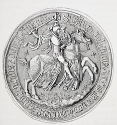 Siegel von Jean II., Herzog von Burgund, Graf von Nevers und Baron von Donzy 1371 - 1419