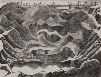 Der Minenkrater, Hügel 60, Ypern-Salient