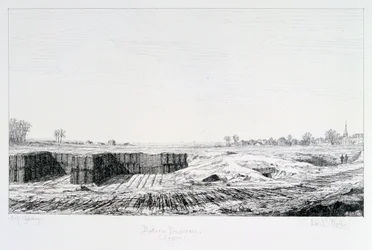 Preußische Batterie, Belagerung von Paris, 1870-1871