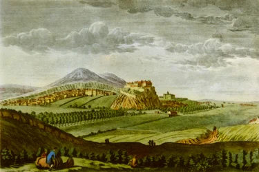 Edinburgh vom Westen, zur Zeit von David Hume, ca. 1750, 1943