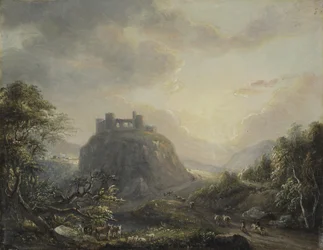 Landschaft mit einem Schloss