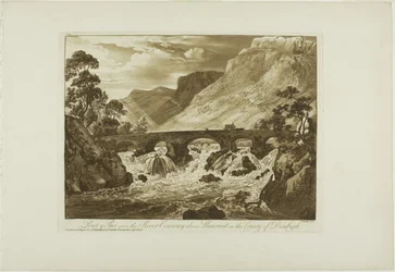 Pont y Pair über den Fluss Conway oberhalb von Llanrwst im County Denbigh