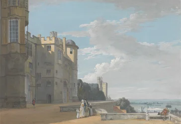 Die Nordterrasse, Windsor Castle, Blick nach Westen