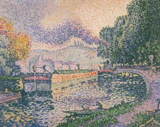 Das Schlepperboot, Kanal in Samois