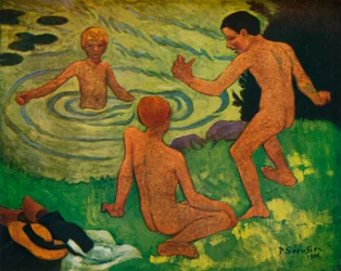 Jungen beim Baden, 1906