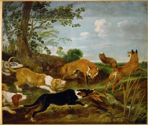 Fuchsjagd, vor 1635