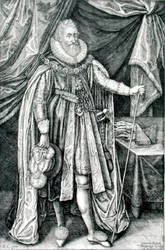 Ludovick Stuart, Herzog von Richmond und Lennox (1574-1624), graviert von Joannes Barra (1581-1634)