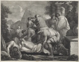 Tobit begräbt die Toten
