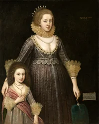 Christian, Lady Cavendish, spätere Gräfin von Devonshire (1598-1675), und ihre Tochter