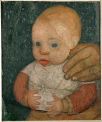 Baby und Hand der Mutter