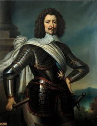 Porträt von Charles de Lorraine, Prinz von Joinville, Herzog von Joyeuse und 4. Herzog von Guise (1571-1640) Enkel von Henri de Guise Gemälde von Paulin Guerin (1783-1855) 19. Jahrhundert