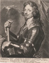 Serenissmus Princ. Franciscus Thomas a Sabaudia, Princ. Carignani, etc. Rüstung und Übung,