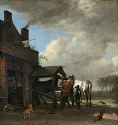 Eine Hufschmiede, 1648