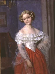 Porträt von Olga Ivanovna Demonkala (1840-ca. 1927) 1851