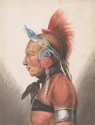 Ein Osage-Krieger
