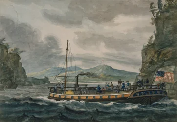 Dampfschifffahrt auf dem Hudson River, 1811-ca. 1813