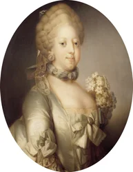 Porträt von Caroline Mathilde von Großbritannien 1751-1775, Königin von Dänemark, ca. 1767