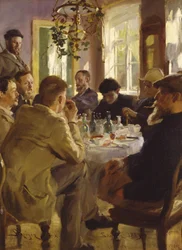 Künstlermittagessen im Brøndum