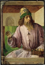 Porträt des griechischen Philosophen Aristoteles.