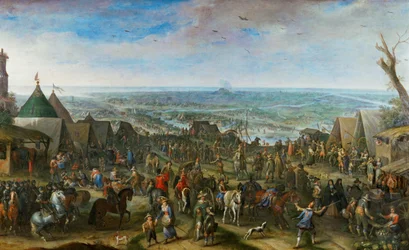 Soldaten in einem Lager