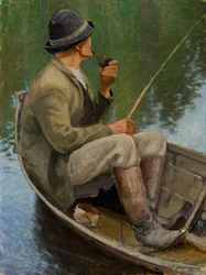 Angelnder Mann