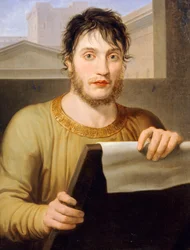 Giuseppe Guizzardi in antiker Kleidung