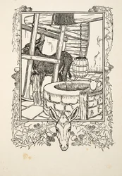 Wasser schöpfen, aus Hundert Anekdoten über Tiere, veröffentlicht 1924