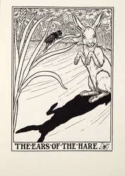 Die Ohren des Hasen, aus Fontaine Fables, veröffentlicht 1905
