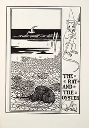 Die Ratte und die Auster, aus Fontaine Fabeln, veröffentlicht 1905