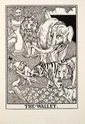 Das Portemonnaie, aus Fontaine Fabeln, veröffentlicht 1905