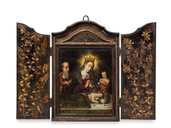 Ein tragbarer christlicher Schrein (Seigan) im Auftrag der portugiesischen Jesuiten