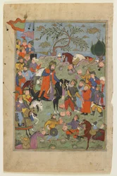Kampfszene aus einem Shahnama