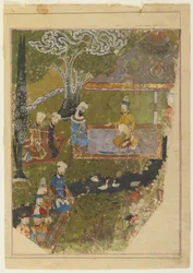 Timur gewährt eine Audienz anlässlich seiner Thronbesteigung in Balkh, 1436