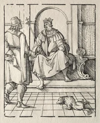 Ein König auf dem Thron