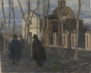 Bettler vor S. Giuliano, in der Nähe von Pompeji. 1904-05
