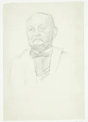 Porträt des Malers Kristian Zahrtman. Brustbild