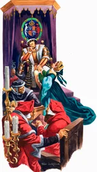 König Heinrich VIII. beschließt, sich von seiner Frau Katharina von Aragon scheiden zu lassen