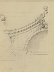Brunnenanlage im Pfirsichgarten des Oberen Belvederes (Detail)