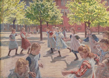 Spielende Kinder, Enghave Platz, 1907-08
