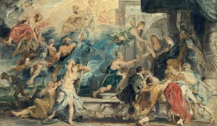 Apotheose Heinrichs IV. und Proklamation der Regentschaft Maria de