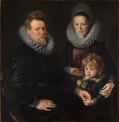 Porträt des Brüsseler Goldschmieds Robert Staes, seiner Frau Anna und ihres Sohnes Albert