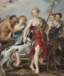 Diana und ihre Nymphen auf dem Weg zur Jagd, ca. 1615