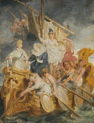 Die Übergabe der Regentschaft an den Dauphin (Skizze zum Medici-Zyklus)